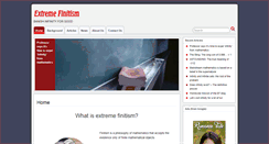 Desktop Screenshot of extremefinitism.com
